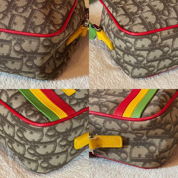❌SOLD❌ CHRISTIAN DIOR Monogram Trotter No. 2 Rasta Bag - Picture 8 of 16
